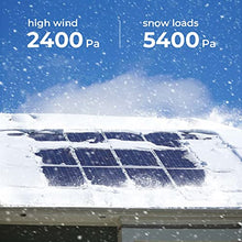 Load image into Gallery viewer, BougeRV 9BB 100 Watts Mono Solar Panel,21.9% High Efficiency Half-Cut Cells Monocrystalline Technology Work with 12 Volts Charger for RV Camping Home Boat Marine Off-Grid.

