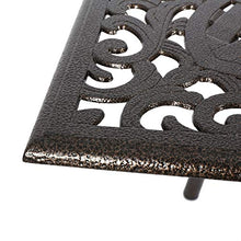 Load image into Gallery viewer, Christopher Knight Home Hallandale Outdoor Sarasota Cast Aluminum Square Dining Set, 5-Pcs Set, Hammered Bronze
