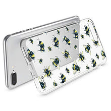 Load image into Gallery viewer, NALIA Motif Case Compatible with iPhone 8 Plus / 7 Plus, Pattern Design Silicone Back Cover Protector Soft Skin, Crystal Shockproof Bumper, Slim Transparent Protective, Designs:Bumblebee
