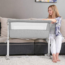 Load image into Gallery viewer, Baby Bassinet,RONBEI Bedside Sleeper,Baby Bed to Bed,Babies Crib Bed, Adjustable Portable Bed for Infant/Baby Boy/Baby Girl/Newborn (Light Grey)
