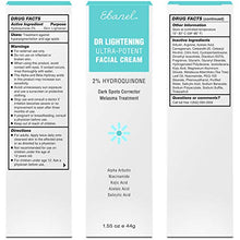 Load image into Gallery viewer, 2% Hydroquinone Dark Spot Corrector Whitening Cream, Skin Bleaching Cream Lightening Cream Hyperpigmentation Melasma Treatment with Kojic Acid, Alpha Arbutin, Salicylic Acid, Niacinamide, Azelaic Acid
