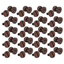 Load image into Gallery viewer, 20Pcs Round Head Rivets, Luggage Hardware Accessories Portable Good Toughness Round Head Stud Screws Nails for DIY Leather Crafts/Shoes/Bag//Clothe(7X6mm)
