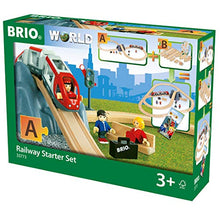 Load image into Gallery viewer, BRIO World - 33773 Railway Starter Set | 26 Piece Toy Train with Accessories and Wooden Tracks for Kids Age 3 and Up
