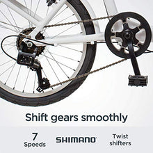 Load image into Gallery viewer, Schwinn Loop Adult Folding Bike, 20-inch Wheels, Rear Carry Rack, White
