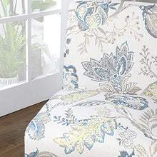 Load image into Gallery viewer, SONGMICS Leisure Chair, Slipper Chair with Solid Wood Feet, Mid-Century Modern Accent Sofa, Upholstered Lounge Chair, for Living Room Bedroom Studio, Floral White ULAC002W01

