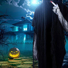 Load image into Gallery viewer, 79 Inches x 360 Inches Halloween Creepy Cloth Cheesecloth, Spooky Halloween Decorations Outdoor Party Supplies Décor for Haunted House, Patio, Garden, Indoor Wall Windows
