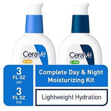 Load image into Gallery viewer, CeraVe Day &amp; Night Face Lotion Skin Care Set | Contains CeraVe AM Face Moisturizer with SPF 30 and CeraVe PM Face Moisturizer | Fragrance Free
