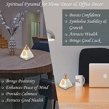 Load image into Gallery viewer, Orgone Pyramid | Selenite Orgonite Pyramid for Peace, Calm &amp; Positive Energy | Healing Crystal Gemstone Pyramid | Orgone Pyramid Crystal - Handmade In India
