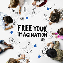 Load image into Gallery viewer, Magicfly Double-Sided Small White Board for Classroom, 9 x 12 Inches Dry Erase Lap Boards, Bulk Pack of 16 Mini White Board for Student, Kids, Teachers, Office, with 16 Pens, 16 Erasers &amp; 16 Pen Clips
