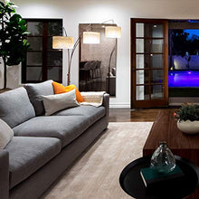 Load image into Gallery viewer, Brightech Trilage Arc Floor Lamp w/Marble Base - 3 Lights Hanging Over The Couch from Behind - Multi Head Arching Tree Lamp - for Mid Century, Modern &amp; Contemporary Rooms - Oil Rubbed Bronze
