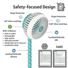 Load image into Gallery viewer, Moomet Mini Portable Stroller Fan | Flexible Monopod | USB Rechargeable Battery
