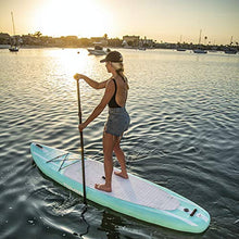 Load image into Gallery viewer, Tower Inflatable 10’4” Stand Up Paddle Board - (6 Inches Thick) - Universal SUP Wide Stance - Premium SUP Bundle (Pump &amp; Adjustable Paddle Included) - Non-Slip Deck (Mermaid - 10'4")
