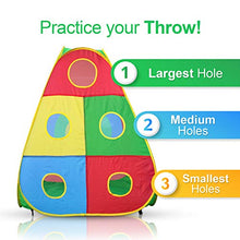 Load image into Gallery viewer, Hide N Side 5pc Kids Ball Pit Tents and Tunnels, Toddler Jungle Gym Play Tent with Play Crawl Tunnel Toy, for Boys Babies Infants Children, Indoor Outdoor Gift, Target Game w/ 4 Dart Balls
