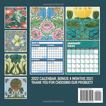 Load image into Gallery viewer, Arts &amp; Crafts Tiles 2022 Calendar: Great Art Calendar 2022, January 2022 - December 2022, 12 Months, OFFICIAL Squared Monthly, Mini Planner | UK and ... Calendrier | BONUS Last 4 Months 2021
