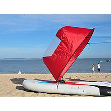 Load image into Gallery viewer, Dyna-Living Kayak Wind Sail 42'' Foldable Popup Kayak Sail for Kayaking Circular Collapsible Kayak Sail Kit for Boat Sailboat Canoe Inflatables and Tandems

