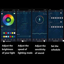 Load image into Gallery viewer, JIMJOY RGB LED Rock Lights,14 Pods Waterproof Multicolor Chasing Neon Underglow Music Lighting Kit with APP&amp;RF Control for Car Truck ATV UTV SUV
