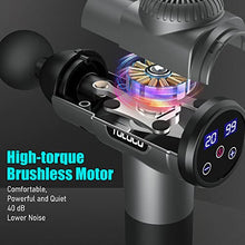 Load image into Gallery viewer, TOLOCO Massage Gun, Upgrade Percussion Muscle Massage Gun for Athletes, Handheld Deep Tissue Massager for Mothers Day Gifts (Grey)
