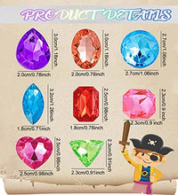 Load image into Gallery viewer, Richness Pirate Treasure Jewels Jumbo Bling Diamonds Multi-Colored Treasure for Pirate Party Pack of 80pcs
