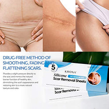 Load image into Gallery viewer, KRONA Medical Silicone Scar Removal Sheets [Set of 5] - Fast &amp; Effective on Keloid, Surgery, Burn, Acne, C-Section Scars

