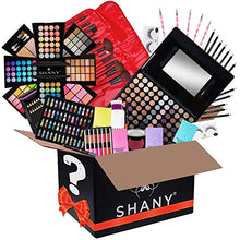 Load image into Gallery viewer, SHANY Gift Surprise - AMAZON EXCLUSIVE - All in One Makeup Bundle - Includes Pro Makeup Brush Set, Eyeshadow Palette,Makeup Set or Lipgloss Set and etc. - COLORS &amp; SELECTION VARY
