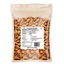 Load image into Gallery viewer, Just Roasted Almonds (Whole, Non-GMO, Certified Gluten Free, Protein Fiber) (Un-Salted, 3LB)
