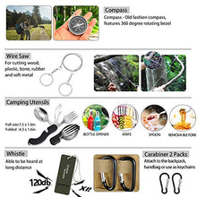 Load image into Gallery viewer, Emergency Survival Kit 47 in 1 Professional Survival Gear Tool First Aid Kit SOS Emergency Tactical Flashlight Knife Pliers Pen Blanket Bracelets Compass with Molle Pouch for Camping Adventures
