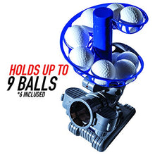 Load image into Gallery viewer, Franklin Sports MLB Electronic Baseball Pitching Machine - Includes Six Plastic Baseballs, Silver/Blue (6696S3)
