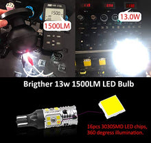 Load image into Gallery viewer, LASFIT 921 912 LED Bulb Canbus Ready T15 Error Free LED Backup Reverse Light Easy Installed 904 916 917 920 906 W16W 2835 2022 Exterior Replacement Upgraded Version 6000k White (2 Pack)
