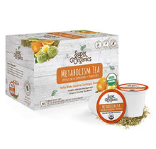 Load image into Gallery viewer, Super Organics Metabolism Oolong Tea Pods With Superfoods &amp; Probiotics | Keurig K-Cup Compatible | Weight &amp; Metabolism, Slim Tea | USDA Certified Organic, Vegan, Non-GMO, Natural &amp; Delicious Tea, 12ct
