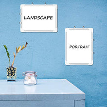 Load image into Gallery viewer, Small Dry Erase White Board – Magnetic Hanging Whiteboard for Wall Portable Mini Double Sided Easel Hold in Hand for Kids Drawing, Kitchen Grocery List, Cubicle Memo Board.
