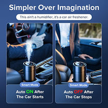 Load image into Gallery viewer, Ceeniu Smart Car Air Fresheners, Ultrasonic Atomizer, Adjustable Concentration, Auto On/Off, Built-in Battery, 45ml French Natural Fragrance, Lasts 4 Months, F26 Car Fresheners, Cologne, Black Matte
