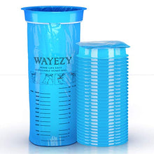 Load image into Gallery viewer, Vomit Bags Pack of 50 Each 1000 Milliliter, Disposable Barf Bag, Throw Up and Emesis Bag for Nausea Travel Motion Morning Air Sea Car Sickness
