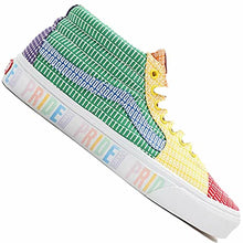 Load image into Gallery viewer, Vans SK8-MID (Pride) Multi/White Men's Skate Shoes Size 9.5

