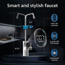 Load image into Gallery viewer, Waterdrop D6 Reverse Osmosis System, Tankless, 600 GPD, 1.5:1 Pure to Drain, Smart LED Faucet, Reduce TDS, High Flow, USA Tech Support
