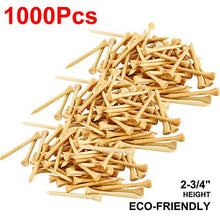 Load image into Gallery viewer, Yaegoo 1,000 Premium Bamboo Golf Tees 2-3/4 inch Length - Eco-Friendly - 7X Stronger Than Wood Tees
