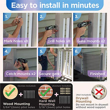 Load image into Gallery viewer, Perma Outdoor Retractable Baby Gate 33" Tall, Extends to 71" Wide, Gray
