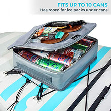 Load image into Gallery viewer, SUP-NOW Stand Up Paddle Board Cooler Water Resistant Paddleboard Accessory Deck Bag w/Mesh Top (Gray)

