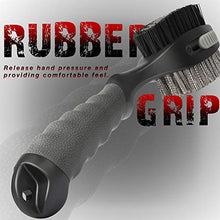Load image into Gallery viewer, Champkey PRO Retractable Golf Club Brush - Oversized Brush Head，Soft Rubber Hand Grip &amp; Retractable Groove Cleaner Golf Brush (Grey)
