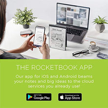 Load image into Gallery viewer, Rocketbook Flip - with 1 Pilot Frixion Pen &amp; 1 Microfiber Cloth Included - Dark Blue Cover, Letter Size (8.5" x 11")
