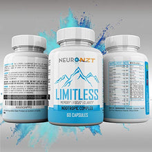 Load image into Gallery viewer, Limitless – NZT Nootropic Brain Booster Supplement – Enhance Focus, Boost Concentration &amp; Improve Memory | Mind Enhancement with Amino Acids &amp; DHA for Neuro Energy &amp; IQ – 30 Day Supply - Made in USA
