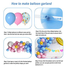 Load image into Gallery viewer, Gender Reveal Decorations - Pink and Blue Balloon Garland Arch Kit with 36''Gold Foil Moon&amp;Stars Confetti Balloon Gender Reveal Banner for Gender Reveal Birthday Baby Shower Party Decorations Supplies
