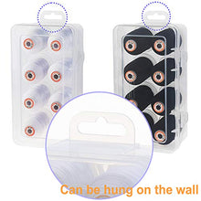Load image into Gallery viewer, New brothread Polyester Embroidery Machine Thread 1000m Each with Clear Plastic Storage Box for Embroidery &amp; Quilting - 4xWhite+4xBlack
