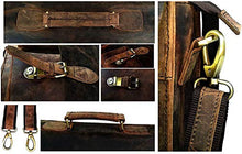 Load image into Gallery viewer, 16 Inch Vintage Computer Leather Laptop Messenger Bags for Men Leather Briefcase Shoulder Bag Man &amp; Women Bag

