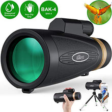 Load image into Gallery viewer, Allkeys 16x55 High Definition Monocular Telescope and Quick Smartphone Holder,2020 Newest Waterproof Monocular,Day &amp; Low Night Vision,BAK4 Prism for Wildlife Bird Watching Hunting
