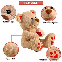 Load image into Gallery viewer, Gifts for Mom Wife Fiancée Girlfriend,11 inch Rose Flower Teddy Bear Gifts for Her Women Best Friends Teenage Girls Who Love Plush Stuffed Animal, Funny Gifts for Birthday Mothers Day Valentines Day
