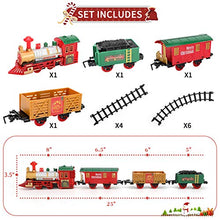 Load image into Gallery viewer, Lucky Doug Christmas Train Toys Set Around Tree for Kids, Electric Train Set with Light &amp; Sounds Include 4 Cars and 10 Tracks, Christmas Trains Sets Gift for 2 3 4 5 6 Years Old Boys Girls Toddlers
