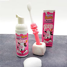 Load image into Gallery viewer, Snow Buddy Kids Bubble Toothpaste Foam with Strawberry Flavor, Anticavity Low Fluoride Foaming Toothpaste and Mouthwash for Dental Care 45ml (1.52 fl.oz)

