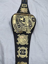 Load image into Gallery viewer, Undisputed World Wrestling Championship Gold Plated Big Adult Size Black Genuine Leather Replica Zinc Belt with WW logo
