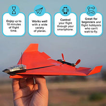 Load image into Gallery viewer, POWERUP 4.0 The Next-Generation Smartphone Controlled Paper Airplane Kit, RC Controlled. Easy to Fly with Autopilot &amp; Gyro Stabilizer. For Hobbyists, Pilots, Tinkerers. STEM Ready with DIY Modular Kit

