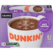 Load image into Gallery viewer, Dunkin' Milk Chocolate Hot Cocoa, 10 Keurig K-Cup Pods
